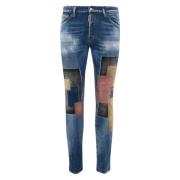 Dsquared2 Blå Denim Skinny Byxor Blue, Herr