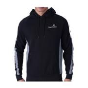 Sergio Tacchini Logo Band Hoodie - Svart Black, Herr