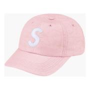 Supreme Raffia S Logo Lilac 6-Panel Cap Pink, Unisex