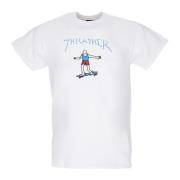 Thrasher Logo Tee Herr T-shirt Vit/Blå/Röd White, Unisex