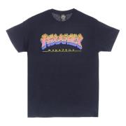 Thrasher Godzilla Burst Navy Tee Shirt Blue, Unisex