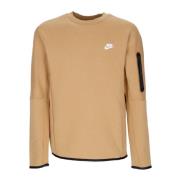 Nike Tech Fleece Crewneck Sweatshirt Beige, Herr