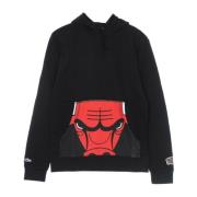 Mitchell & Ness Chicago Bulls Cropped Logo Hoodie Black, Herr