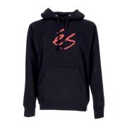 ES Script Fleece Hoodie Svart Black, Herr