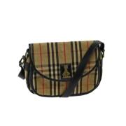 Burberry Vintage Pre-owned Bomull axelremsvskor Beige, Dam