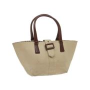 Burberry Vintage Pre-owned Bomull totevskor Beige, Dam