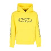 Propaganda Gul Wire Hoodie med Orm Brodyr Yellow, Herr