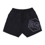 Dolly Noire Svarta Logo Badshorts med Fickor Black, Herr