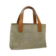 Celine Vintage Pre-owned Canvas handvskor Gray, Dam