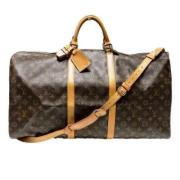 Louis Vuitton Vintage Pre-owned Tyg handvskor Brown, Dam