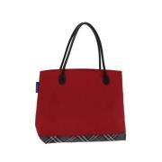 Burberry Vintage Pre-owned Nylon handvskor Red, Dam