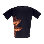 Dolly Noire Tokyo Herr Kimono T-shirt Svart/orange Black, Herr