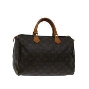 Louis Vuitton Vintage Pre-owned Canvas handvskor Brown, Dam