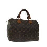 Louis Vuitton Vintage Pre-owned Canvas handvskor Brown, Dam