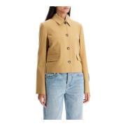 Marni Kort ullblandad jacka Beige, Dam