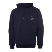 Drole de Monsieur Calligraphy Slogan Hoodie Blue, Herr