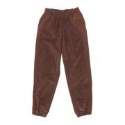 Nike Corduroy Fleece Byxor med hög midja Brown, Dam