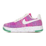 Nike Crater Flyknit Låg Sneaker Fuchsia Glow Multicolor, Dam