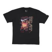 Nike Miami Heat Basketball Tee Black, Herr