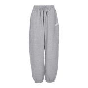 Nike Fleece Tracksuit Byxor Mid-rise Oversized Gray, Dam