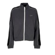 Nike Hög Hals Fleece Sweatshirt Track Top Black, Dam