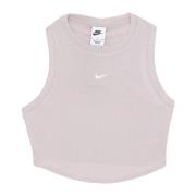 Nike Essential Rib Crop Tank Top Gray, Dam