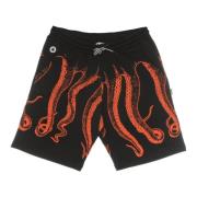 Octopus Svarta Tracksuit Outline Shorts Black, Herr