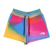 The North Face Logo Shorts Multi Bomull Tracksuit Multicolor, Dam