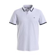 Tommy Hilfiger Vit Polo Skjorta Honungskaka Tyg White, Herr