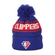 New Era NBA Draft Pom Pom Hat Clippers Blue, Unisex