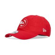 New Era Atlanta Hawks Böjd Skärmkeps Red, Unisex