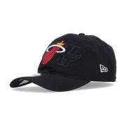 New Era Miami Heat Böjd Skärmkeps Black, Unisex