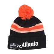 New Era NBA City Night Knit Pom Pom Hat Black, Unisex