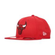 New Era Chicago Bulls Platt Skärm Keps Röd Red, Unisex