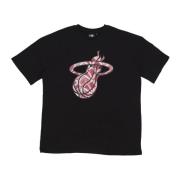 New Era Miami Heat Logo Tee Svart/Röd Black, Herr