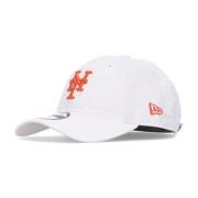 New Era NY Mets Böjd Skärmkeps White, Unisex