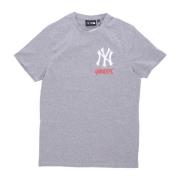 New Era Yankees Logo Grafisk T-shirt Gray, Herr