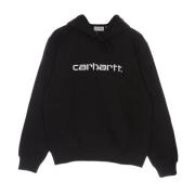 Carhartt Wip Svart/Vit Huvtröja Black, Herr