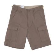 Carhartt Wip Cargo Shorts med Fickor och Justerbar Midja Brown, Herr