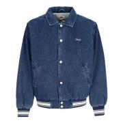 Obey Rose Blouson Jacka Stone Wash Blue, Herr