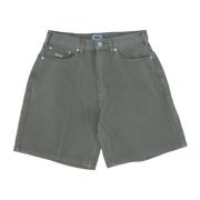 Obey Baggy Denim Shorts Herr Jeans Gray, Herr