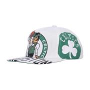 Mitchell & Ness Boston Celtics Flat Brim Cap White, Herr