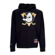 Mitchell & Ness NHL Lag Logo Hoodie Svart Black, Herr