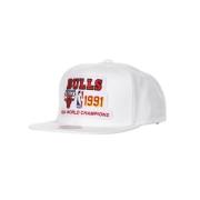 Mitchell & Ness Chicago Bulls 1991 Snapback Keps White, Herr