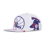 Mitchell & Ness Philadelphia 76ers Flat Skärm Keps White, Herr