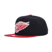 Mitchell & Ness Detroit Red Wings 2-Tone Snapback Cap Black, Herr