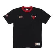 Mitchell & Ness Chicago Bulls Vintage Logo Tee Black, Herr