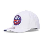 Mitchell & Ness NHL Islanders Böjd Skärmkeps Vit White, Herr