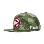 Mitchell & Ness NBA Tonal Camo Stretch Fitted Cap Green, Herr