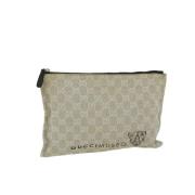 Gucci Vintage Pre-owned Canvas gucci-vskor Beige, Dam